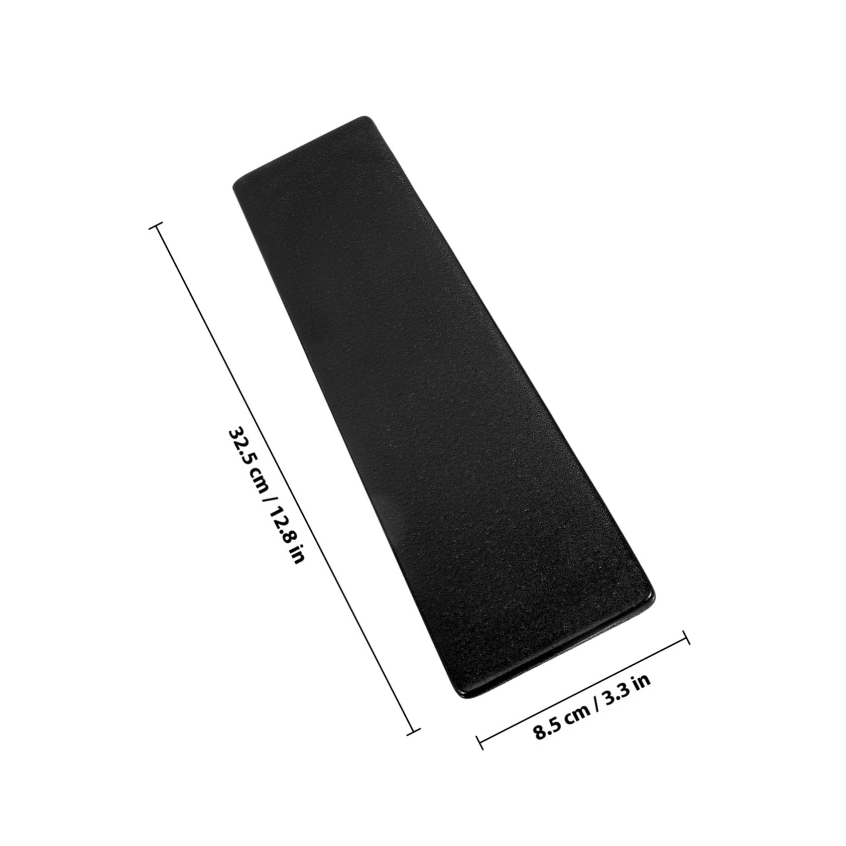 Toyvian Rechteckiges Snacktablett aus Schwarzer Keramik im Japanischen Stil Sushi Teller mit Einfachem Design für Party und Täglichen Gebrauch