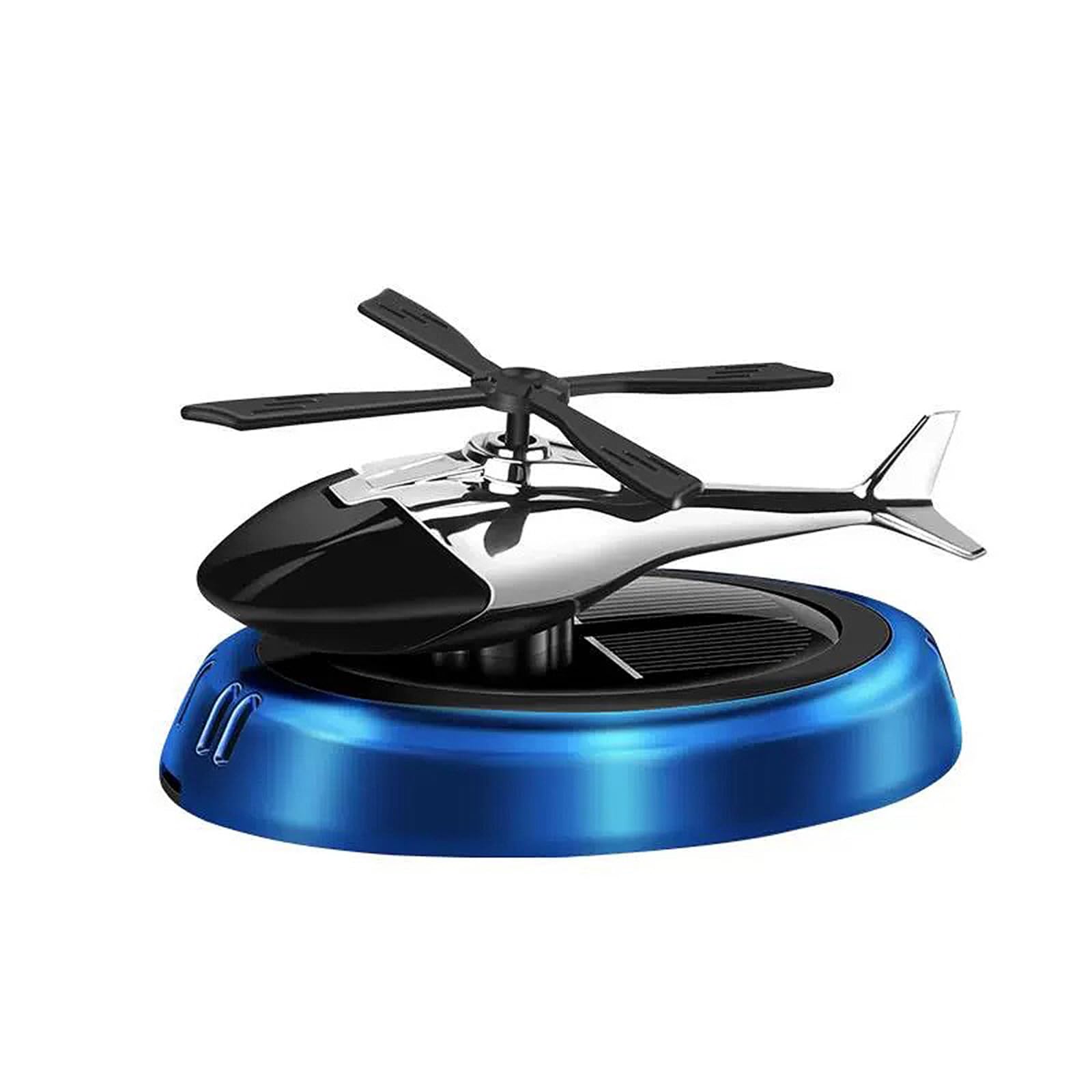 Newwyt Helicopter Car Air Fresheners Rotating Solar Car Fresheners Plane Car Perfumes Relieve Stress & Purifie Odors for Home metal