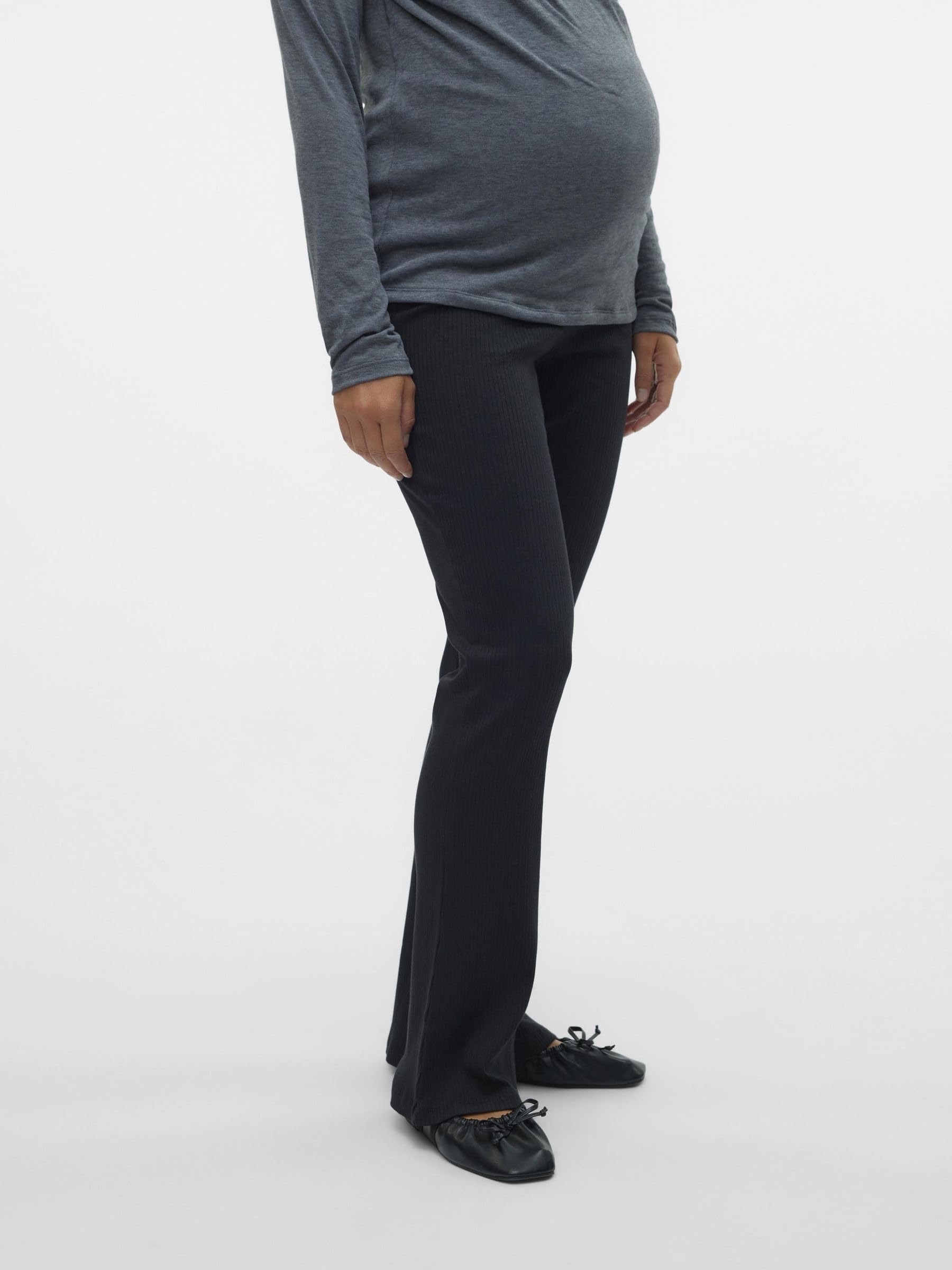 MAMALICIOUS Vmmlavender HW Flared Leggings Noos Mujer