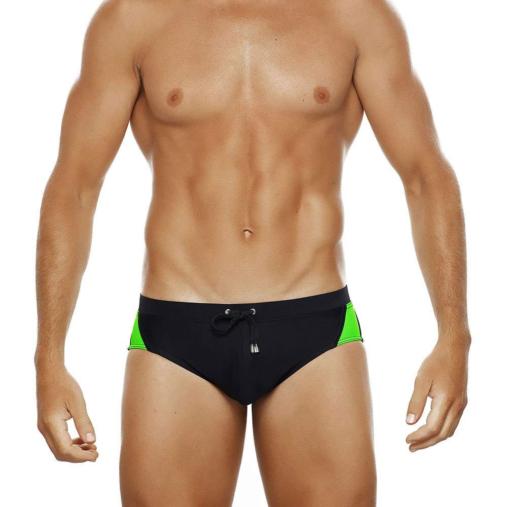 Lantra Besa Slips de Bain pour Homme Maillots Bas Bikini Swimming Briefs pour la Natation D'été CU (Type 106) - Noir avec Poches (Taille Chinoise M Lantra Besa Slips de Bain pour Homme Maillots Bas Bikini Swimming Briefs pour la Natation D'été CU (Type 106) - Noir avec Poches (Taille Chinoise M