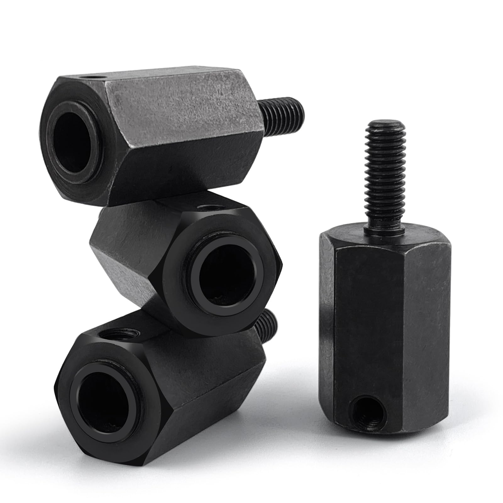 RCHUBAM RC Wheel Hex Hub Extended +20mm SCX6 Widen Adapter Steel Wheel Weights Compatible with Axial SCX6 AXI05000 1/6 RC Rock Crawler Car Upgrade Accessories