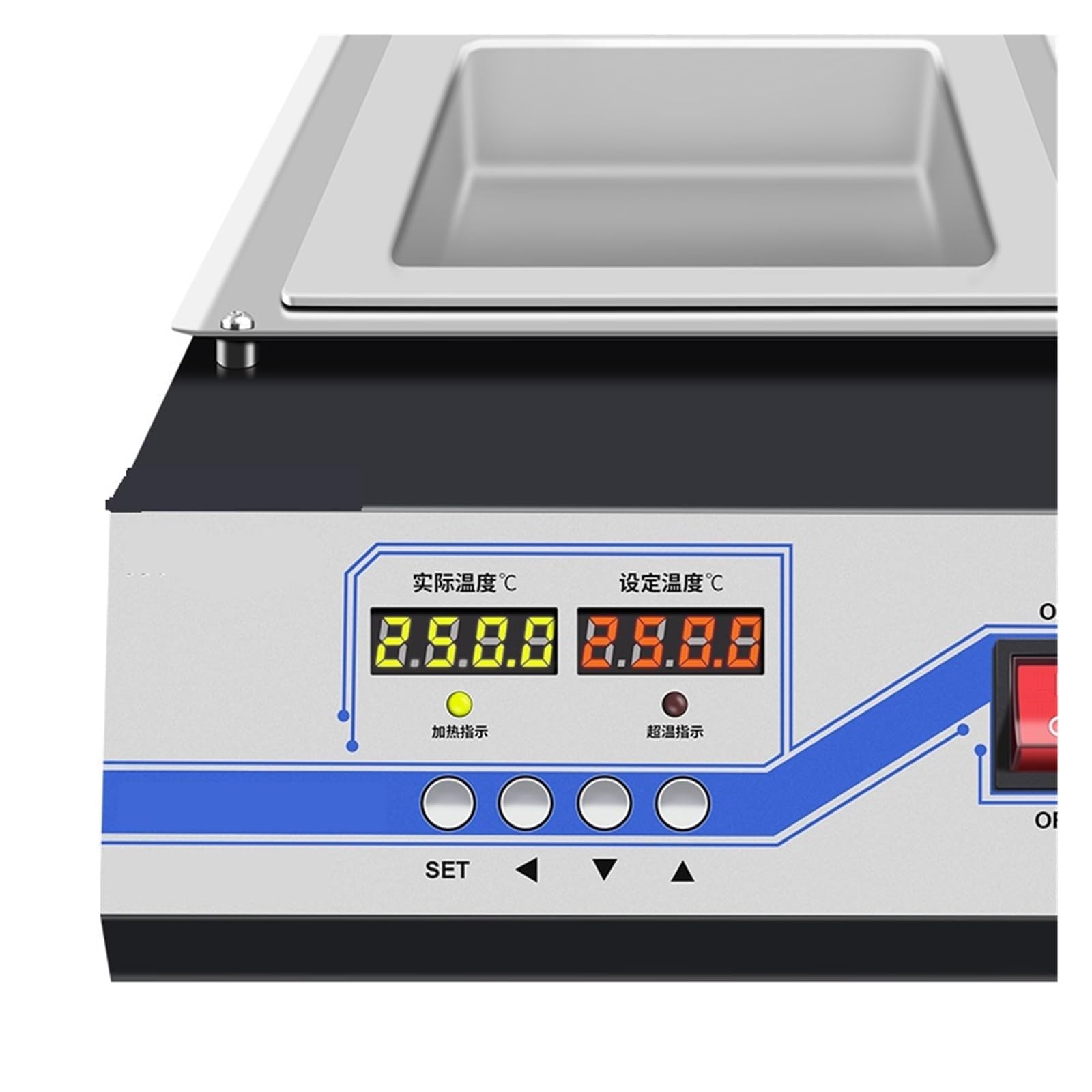 Crisol de Soldadura sin Plomo de 400 W, Capacidad de Soldadura de 1,2 kg/Temperatura Ajustable, para Soldadura