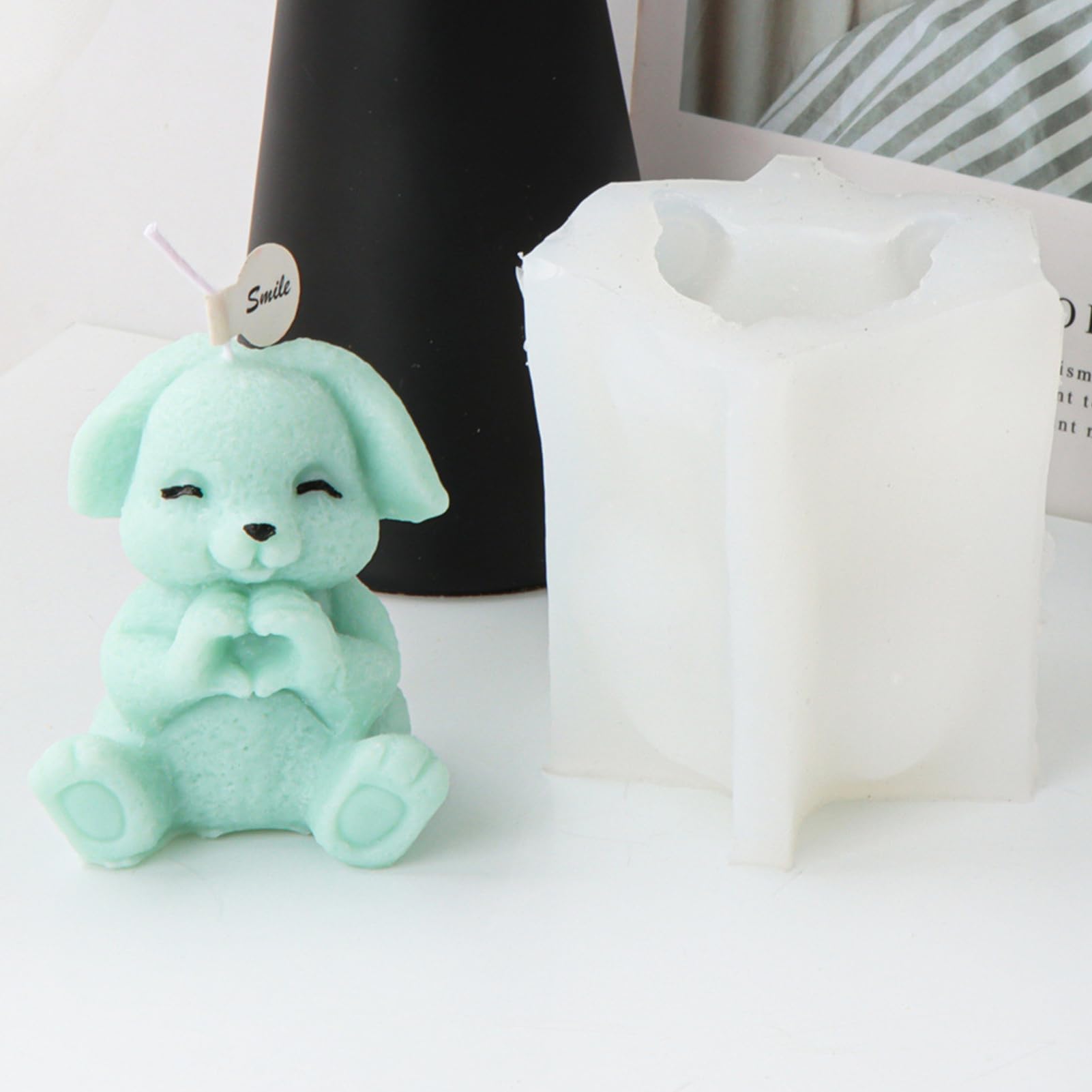 Stampi In Silicone Per Coniglio Pasquale In Rilievo 3D - 12