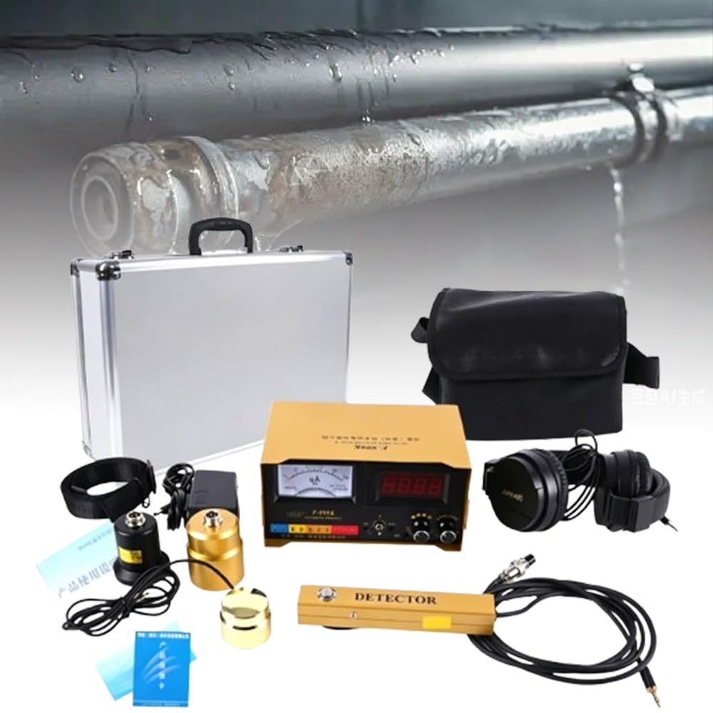 Detector Profesional De Fugas De Agua Subterránea | Sensor Geófono Eléctrico,Profundidad 2m,4 Niveles,0-100db,Para Fontanería,Viviendas,Piscinas,Exterior