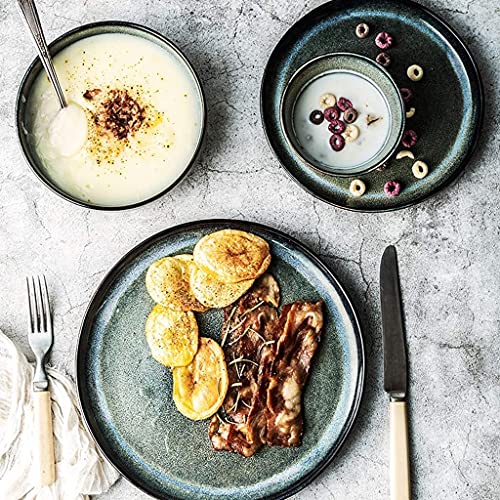 Geschirrset, Keramik-Geschirrsets, Schüssel, Löffel Und Teller, 32-Teiliges Retro-Porzellan-Geschirrset Für Einweihungsgeschenk Und Familientreffen – Mikrowellengeeignet 4 Geschirrset, Keramik-Geschirrsets, Schüssel, Löffel Und Teller, 32-Teiliges Retro-Porzellan-Geschirrset Für Einweihungsgeschenk Und Familientreffen – Mikrowellengeeignet