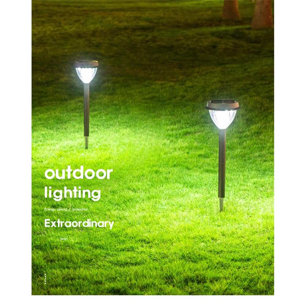 Lampada Solare da Giardino contemporanea, Impermeabile, per Ville, Giardini, Cortili, quartieri residenziali (Stile 33 H70CM, 1 Pezzo)