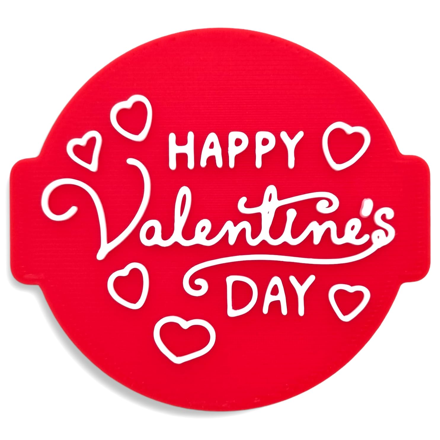 Happy Valentines Embosser Stamp for Icing Fondant Frosting Sugar Paste Cupcake Cake Cookie Baking Decoration
