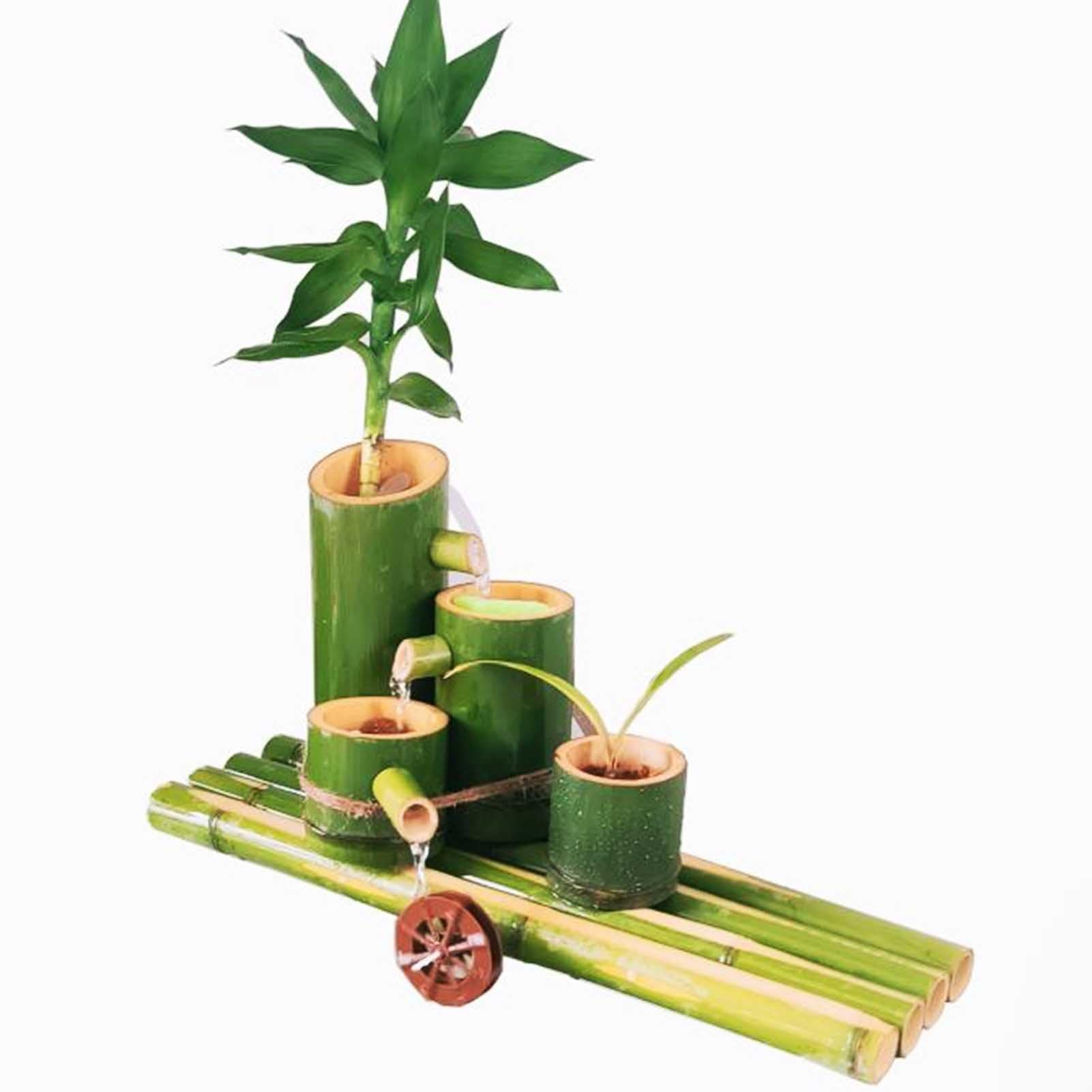 asdchZen Bamboo Water Fountain Kit, Japanese Garden Decoration/Indoor Water Feature,Feng Shui Water Fountain,Waterscape For Pond Fish Tank Courtyard