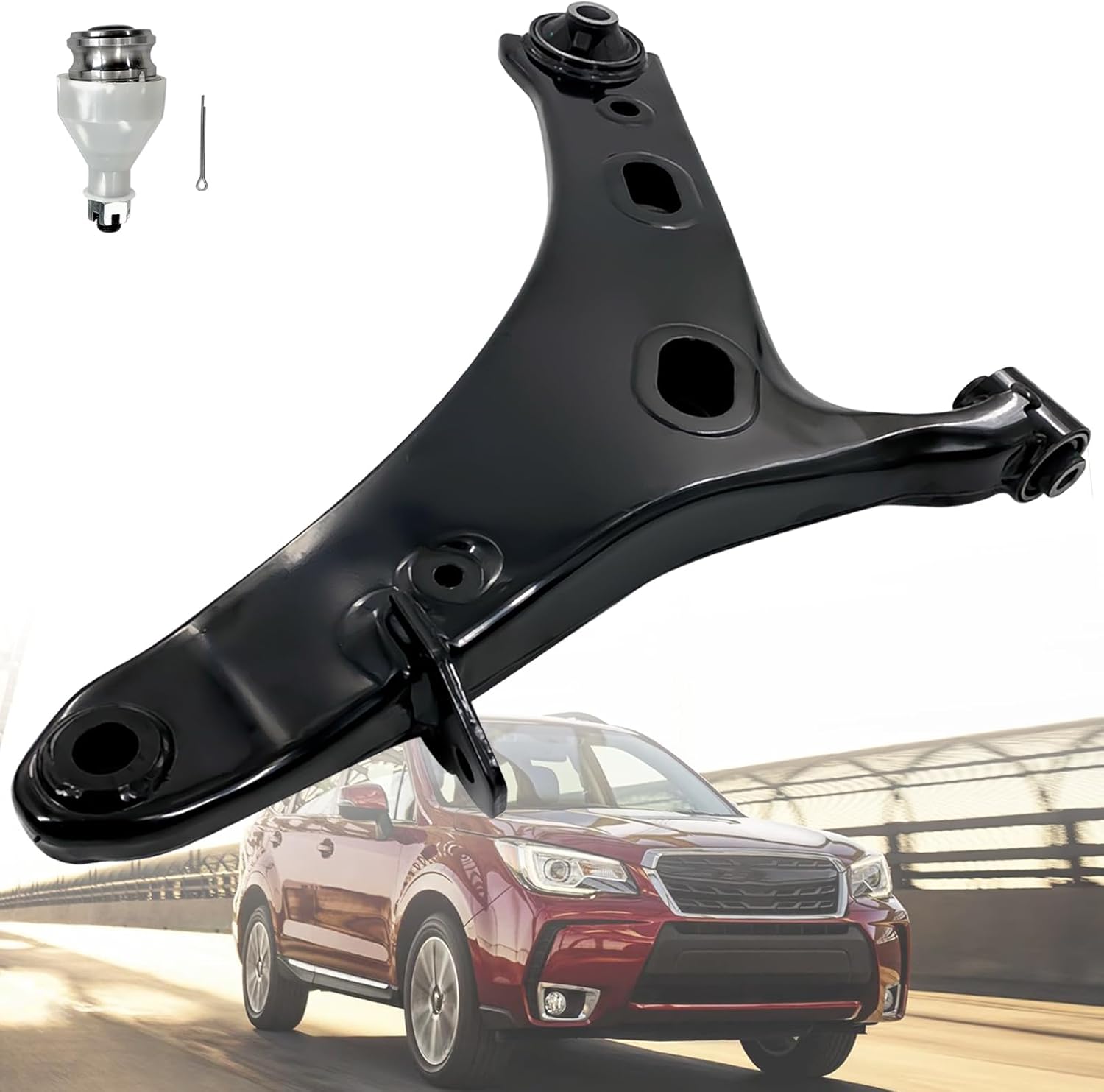 RK622856 Front Right Lower Control Arm with Ball Joint & Bushing Assembly Compatible with 2014 2015 2016 2017 2018 Subaru Forester 2.5L/2.0L Replce# 20202SG000