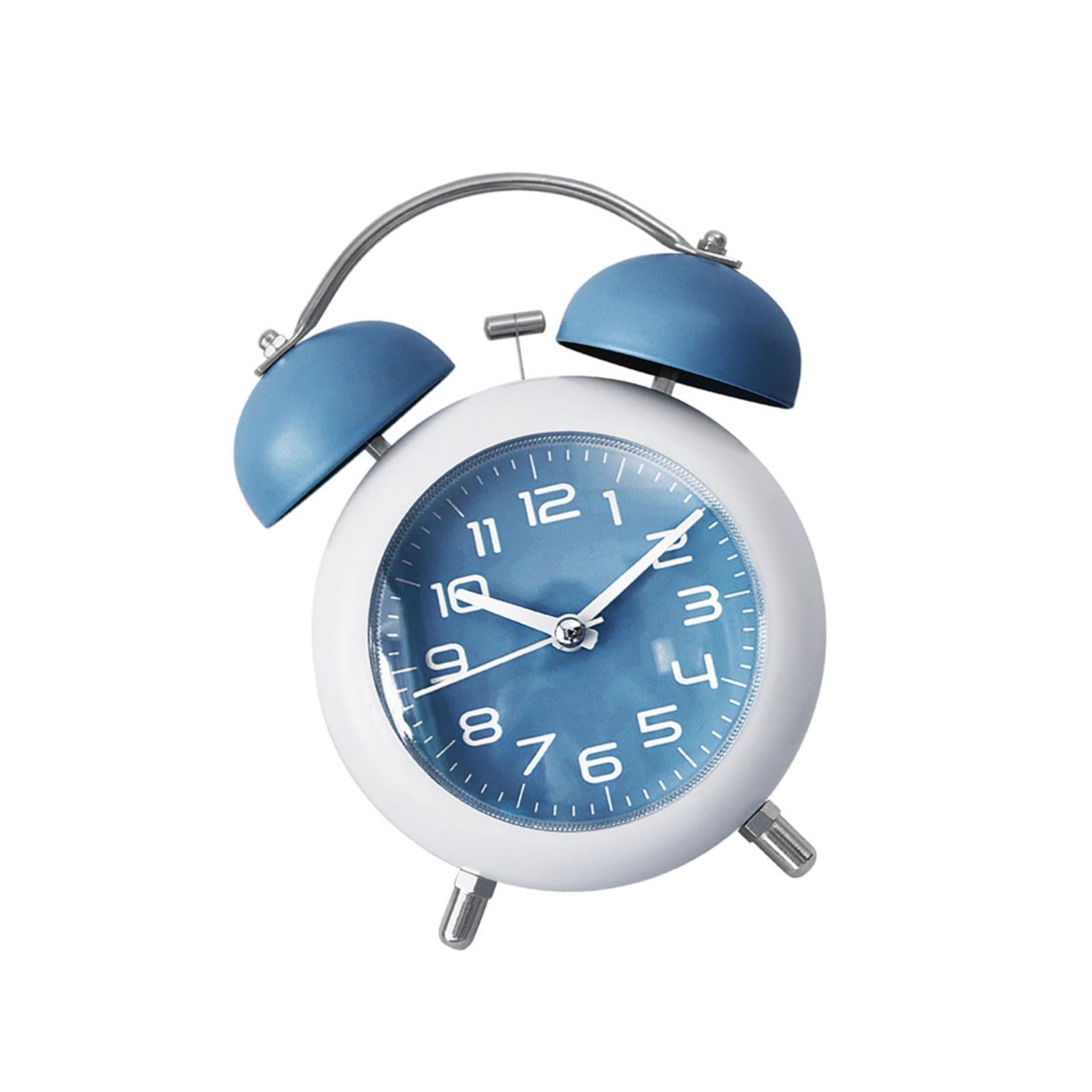MHADBKH Analog Alarm Clock, Silents None Ticking Clock Battery Operated Table Clocks Bedside Alarm Clocks for Bedroom Home Bedside for Bedrooms