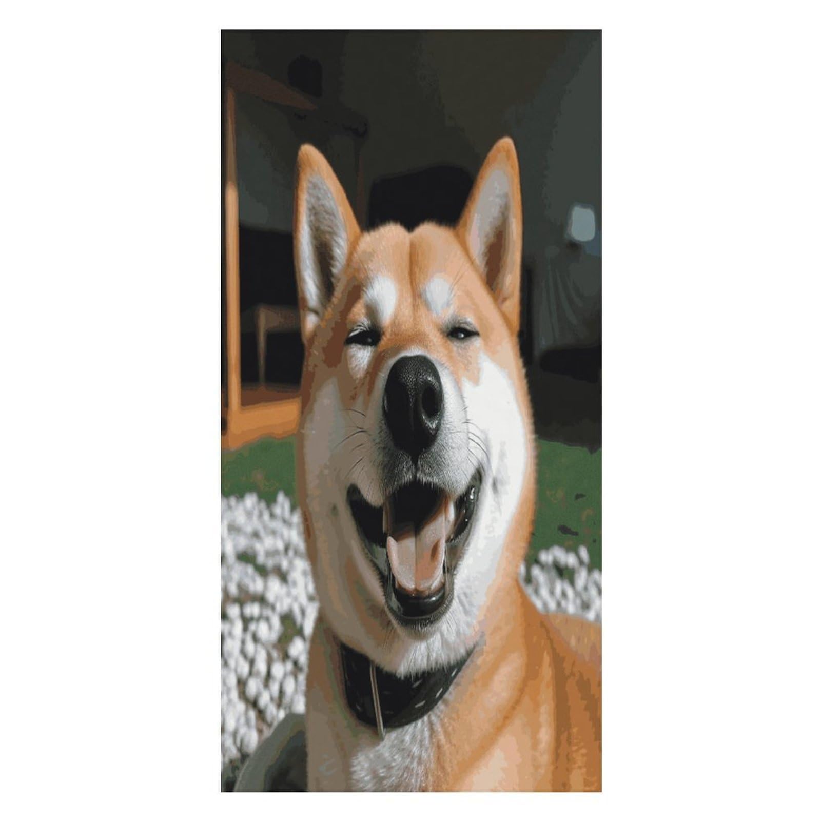 Adfgyerh Unisex Style Shiba Inu Smile Tongue Out Bath Towels Beach Towel Lightweight Quick Dry, Bath Towel For Travel Sports Pool Swimming Bath Camping Yoga Adults160x80cm