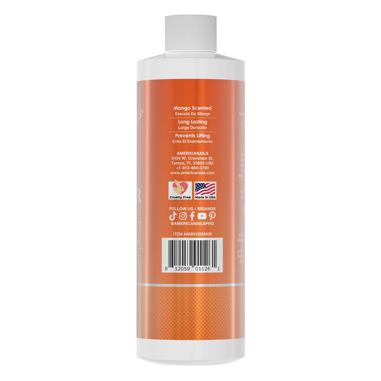 Americanails Nail Monomer Liquid - Maximum Adhesion Acrylic Liquid Monomer for Perfect Nail Enhancement - Liquid Acrylic Nail Monomer for Acrylic Powder - Odorless - Liquid Monomer 8oz