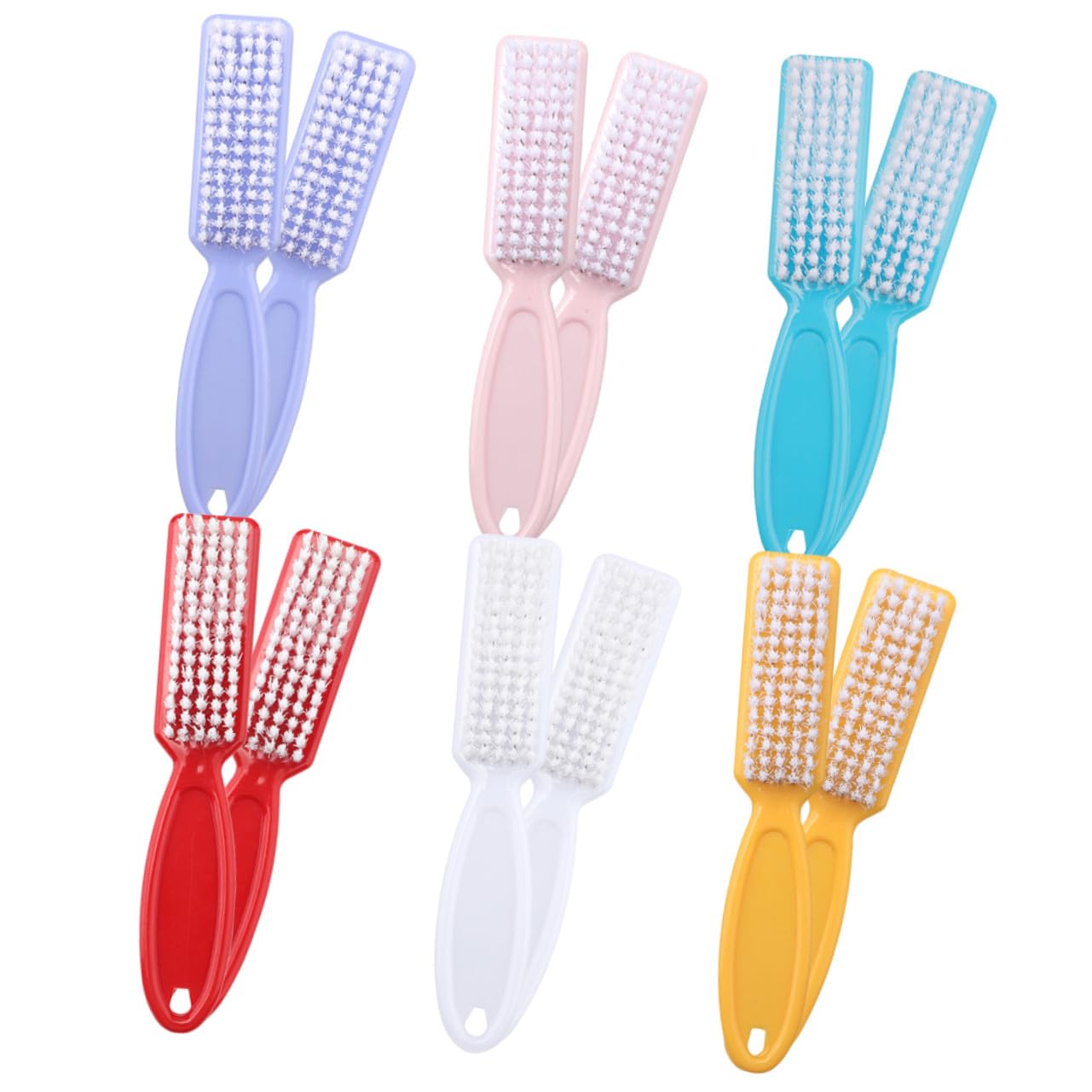 OUNONA 24 Piezas Cepillo de Uñas Mango y Agarre para Manicura Cepillos Limpiadores de Uñas de Suministros de Manicura