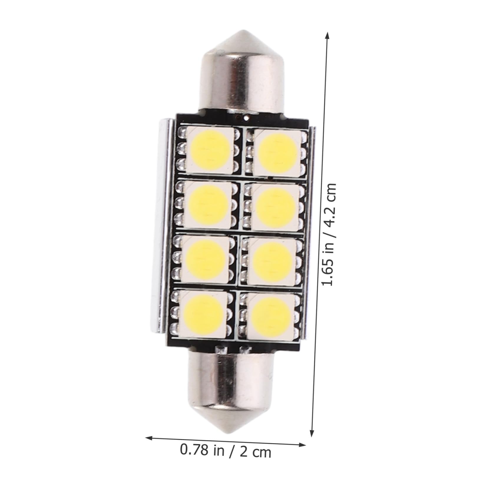OUNONA 24piezas Bombillas Led Festoon Luz Interior Para Automóviles Bajo Consumo Distribución De Luz Uniforme Compatible