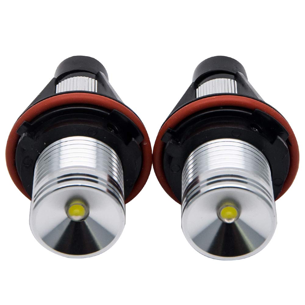 Baceyong 6W 6000 K 2 LED Angel Eye, luce di segnalazione per auto HID Xenon bianco per E39 E87 E60 E63 E64 E65 E66 E53 OEM