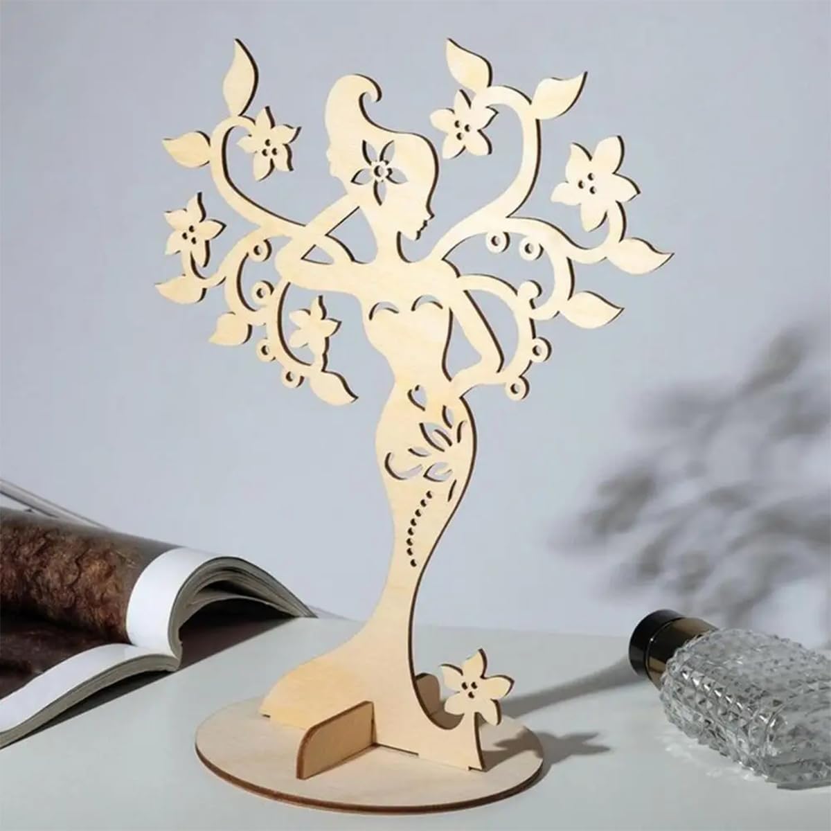 10 Hojas De Madera Contrachapada Sin Terminar, Tablero De Madera Artesanal Fino De 3 Mm, Hojas De Tilo para Pintura Y Grabado De Modelos De Artesanía En Madera, 20 Cm x 30 Cm