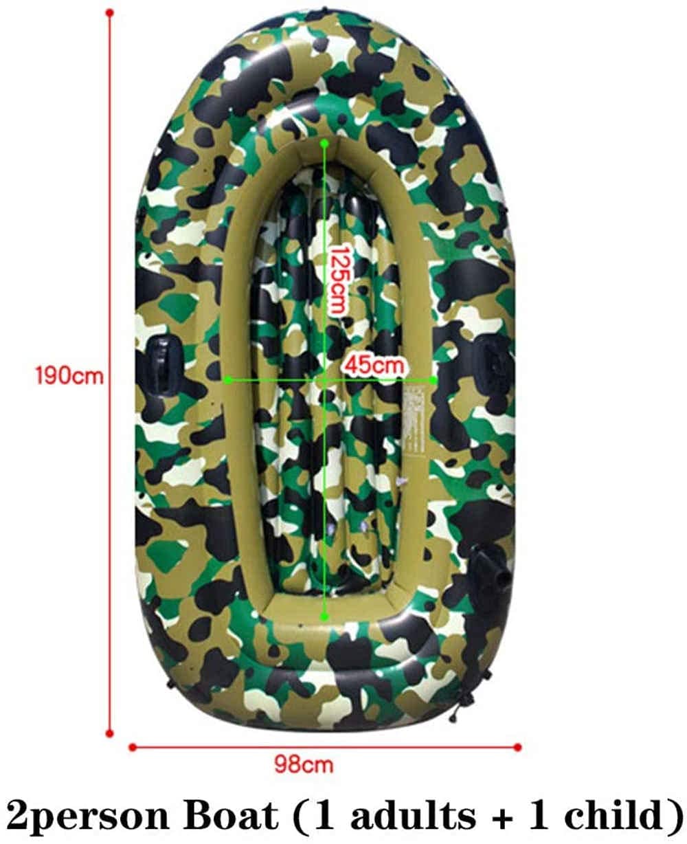 LCJD Portable Inflatable Kayak, Adults Inflatable Kayak Boat Set,for Water Sports Swimming Beach Pool Fishing Drifting,4person Boat