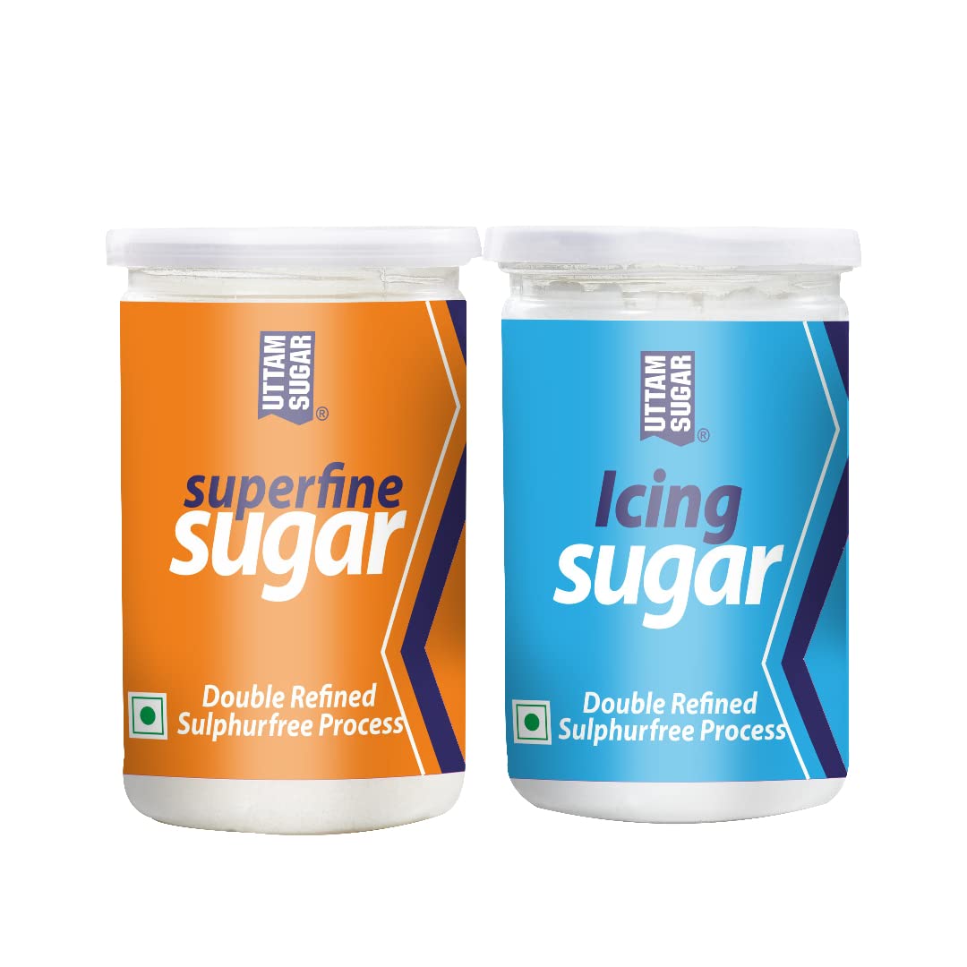 UTTAM SUGAR Combo Of Superfine Sugar Jar 500 Gm And White Powdered, Icing Sugar 425 Gm (B0C5FWH5KQ) Amazon Price History, Amazon Price Tracker