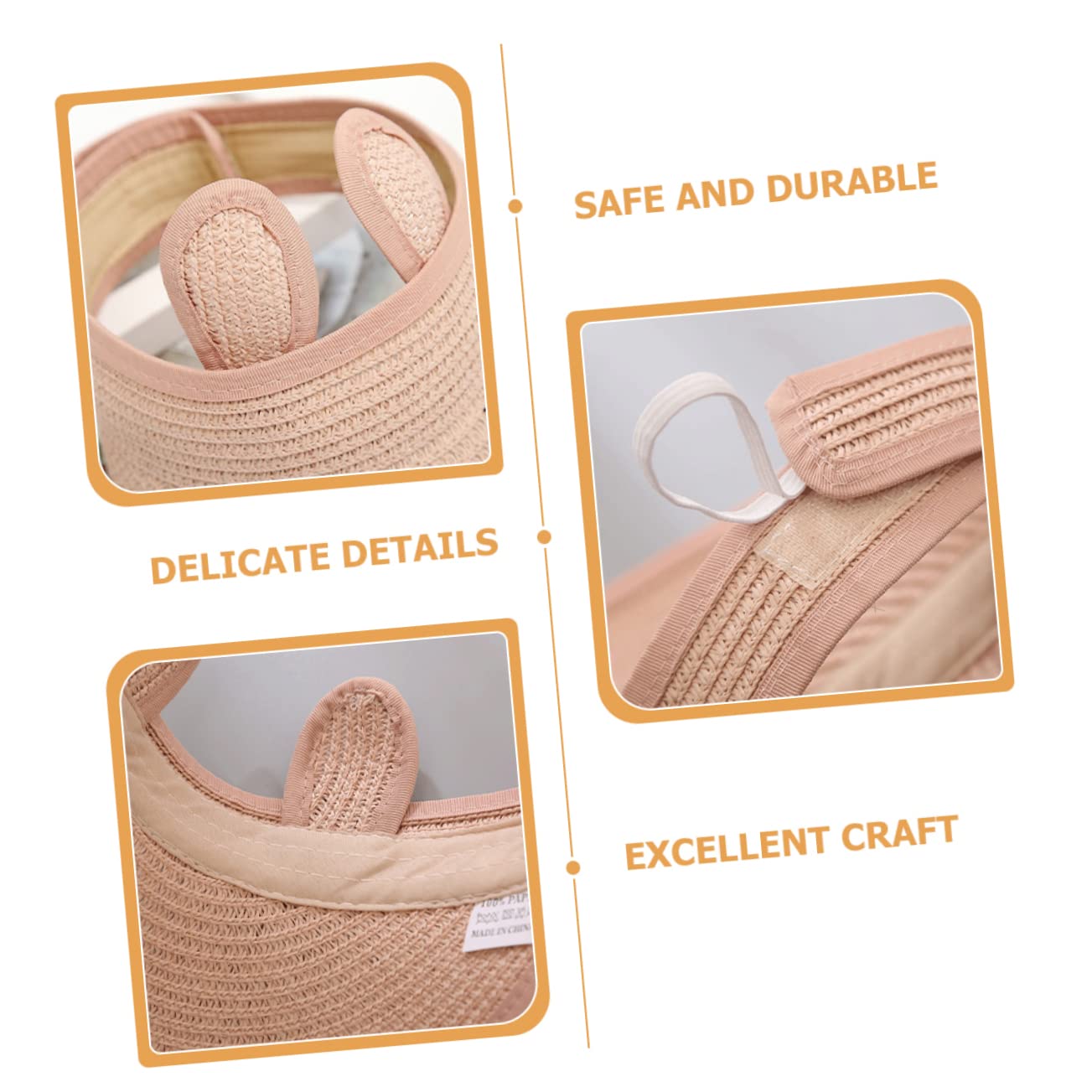 BESPORTBLE 5 Pezzi Cilindro Vuoto strenne Natale Cappello Sole Cappellino Visiera Tappi Piscina Spiaggia Visiera Parasole UV Protezione Alette Parasole per Donna Visiere per Donna Papiro Rosa