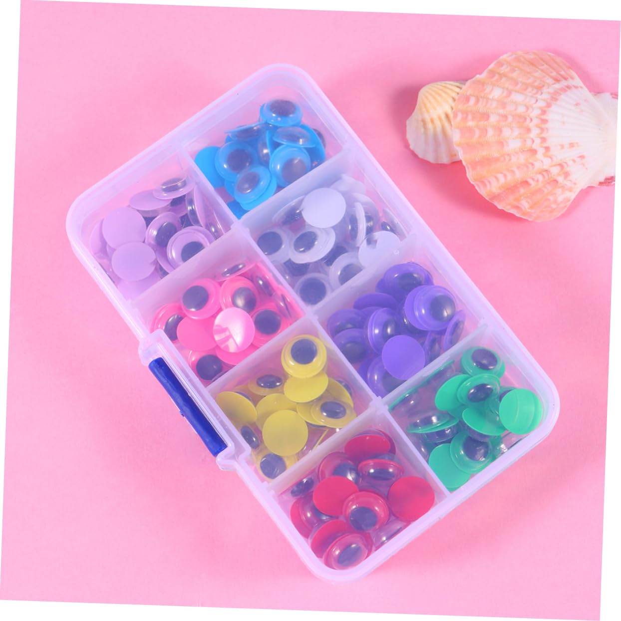 TOPPERFUN 160 Pack 10mm Eyes Craft Eyes for Doll Making Toys and Decorations Ideal for Boys and Girls' Projects