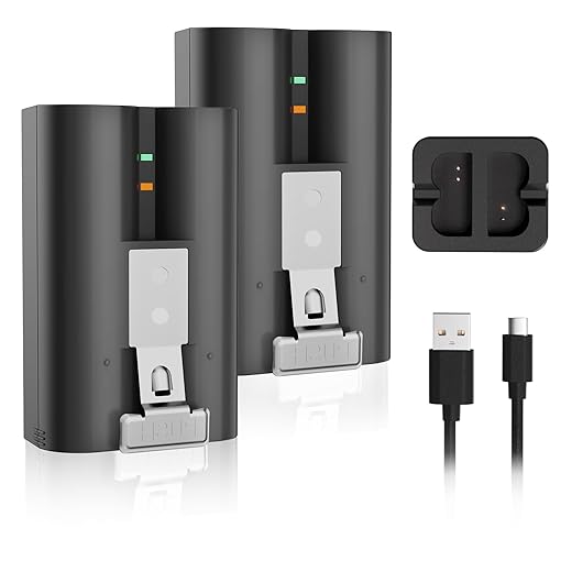 DangChu 2-Pack 6040mAh Replacement for Ring Doorbell Battery with Charger Station, Compatible with Ring Video Doorbell 2/3/4/3plus, Stick Up Cam, Spotlight Cam