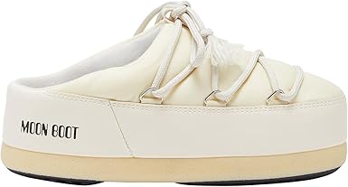 Moon Boot, EVX Nylon Slip On Mules for Women and Men, M3.5-4.5, W4.5-5.5, Cream : Luxury Stores