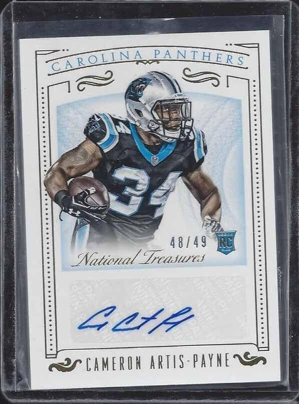Cameron Artis Payne 2015 National Treasures Century Rookie Auto Rc #d 48/49 - Football Slabbed Autographed Rookie Cards