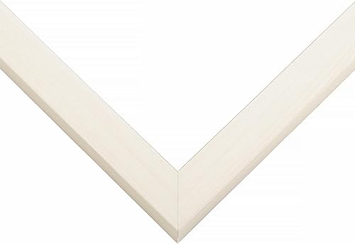 Miniatura 5 de Marco de caja de sombra de 14 x 22 pulgadas, madera lavada blanca, con una profundidad de visualización utilizable de 34 pulgadas, incluye una tabla