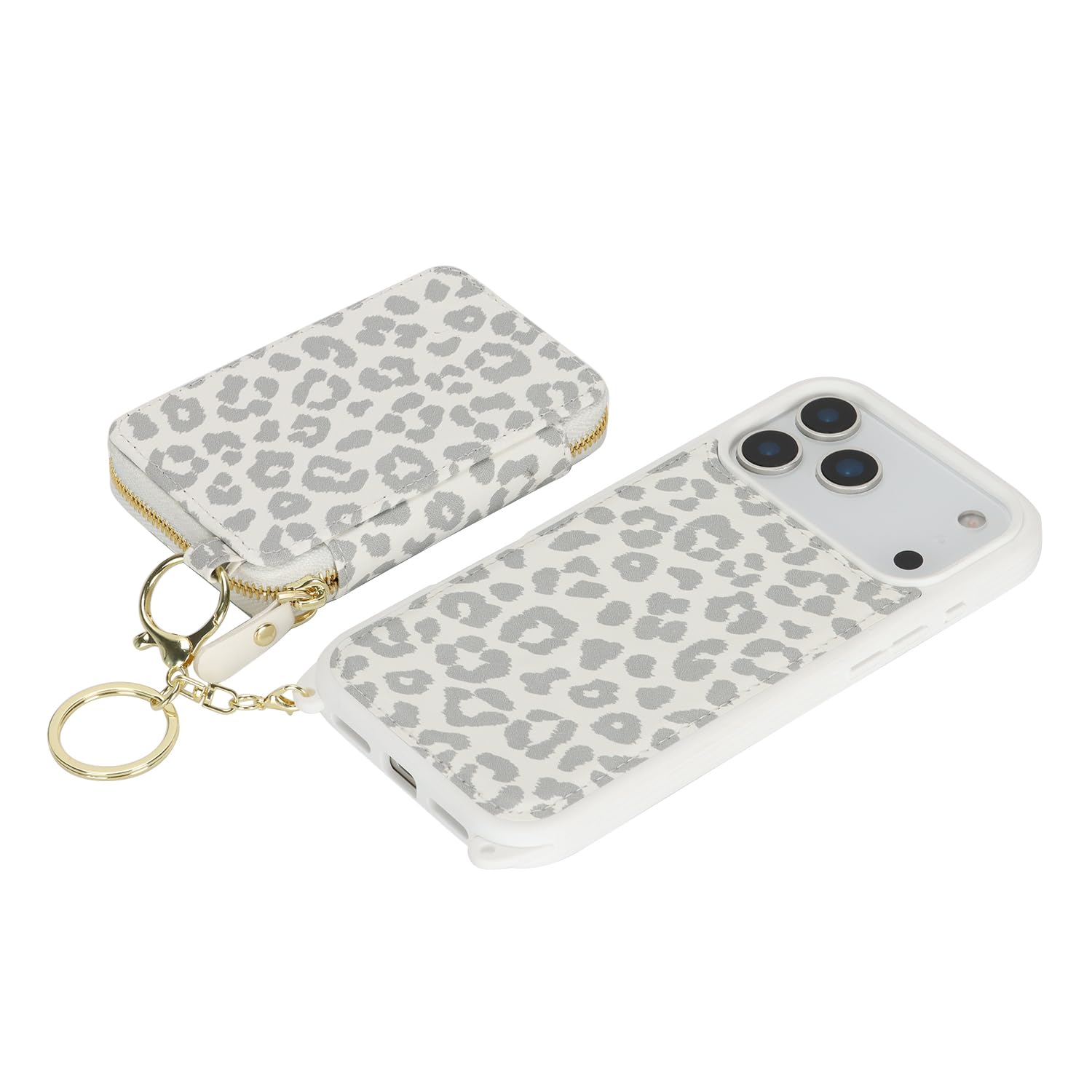 Cavor Custodia a portafoglio per iPhone 17 Pro con porta carte di credito per donne e uomini, custodia per iPhone 17 Pro con cinturino, custodia per telefono con cordino a tracolla, magnetica