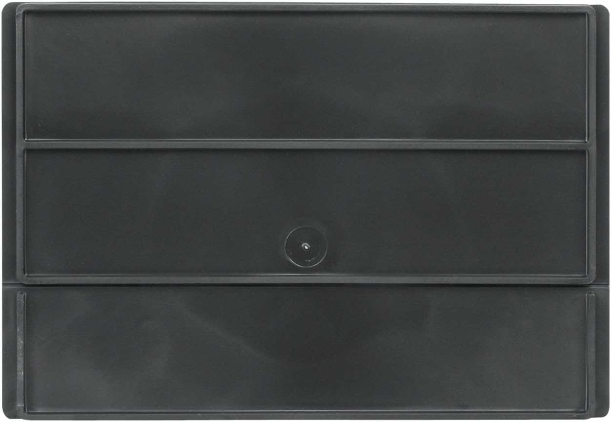 Akro-Mils 41460 Plastic Width Dividers for AkroDrawers Plastic Storage Drawers Models 31162 and 31168, Custom Storage Inserts for Tools, Parts & Supplies, 6-Pack, Black