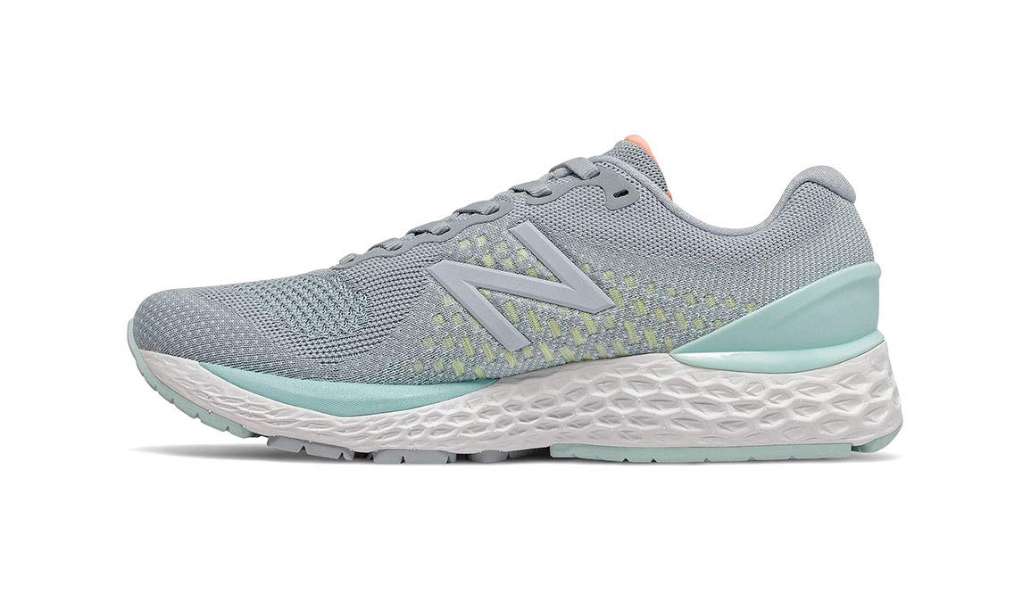 New Balance Women's Fresh Foam 880v10, Grey/Blue, 6.5 X-Wide