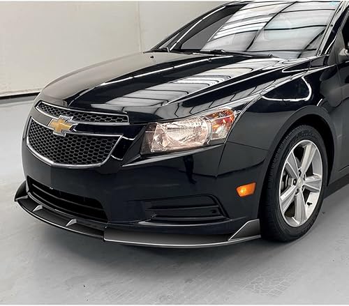 Miniatura 5 de Q1-TECH, borde de parachoques delantero compatible con Chevrolet Cruze 2011 - 2014, alerón de parachoques delantero, kit de cuerpo de barbilla de