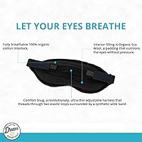 Vista 5 de Dream Essentials® Natura - Antifaz de algodón orgánico para dormir (algodón natural) fabricada en los Estados Unidos