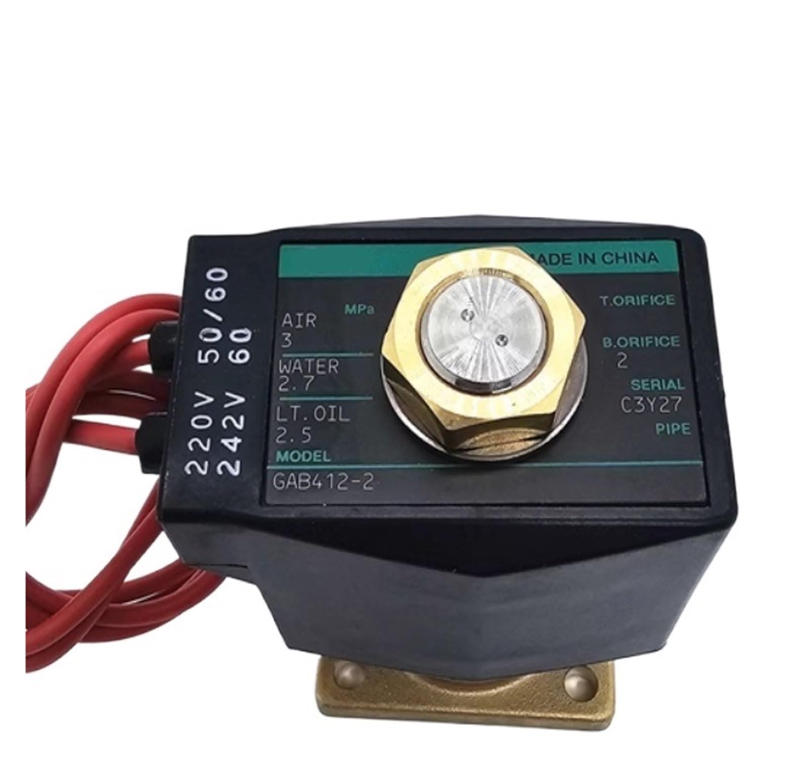 Électrovanne GAB412-7-0-AC220V aimant solénoïde pour commande de fluide