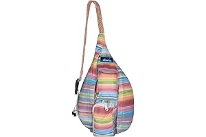 Kavu Mini Rope Sack Sling Crossbody Backpack - Rainbow Run