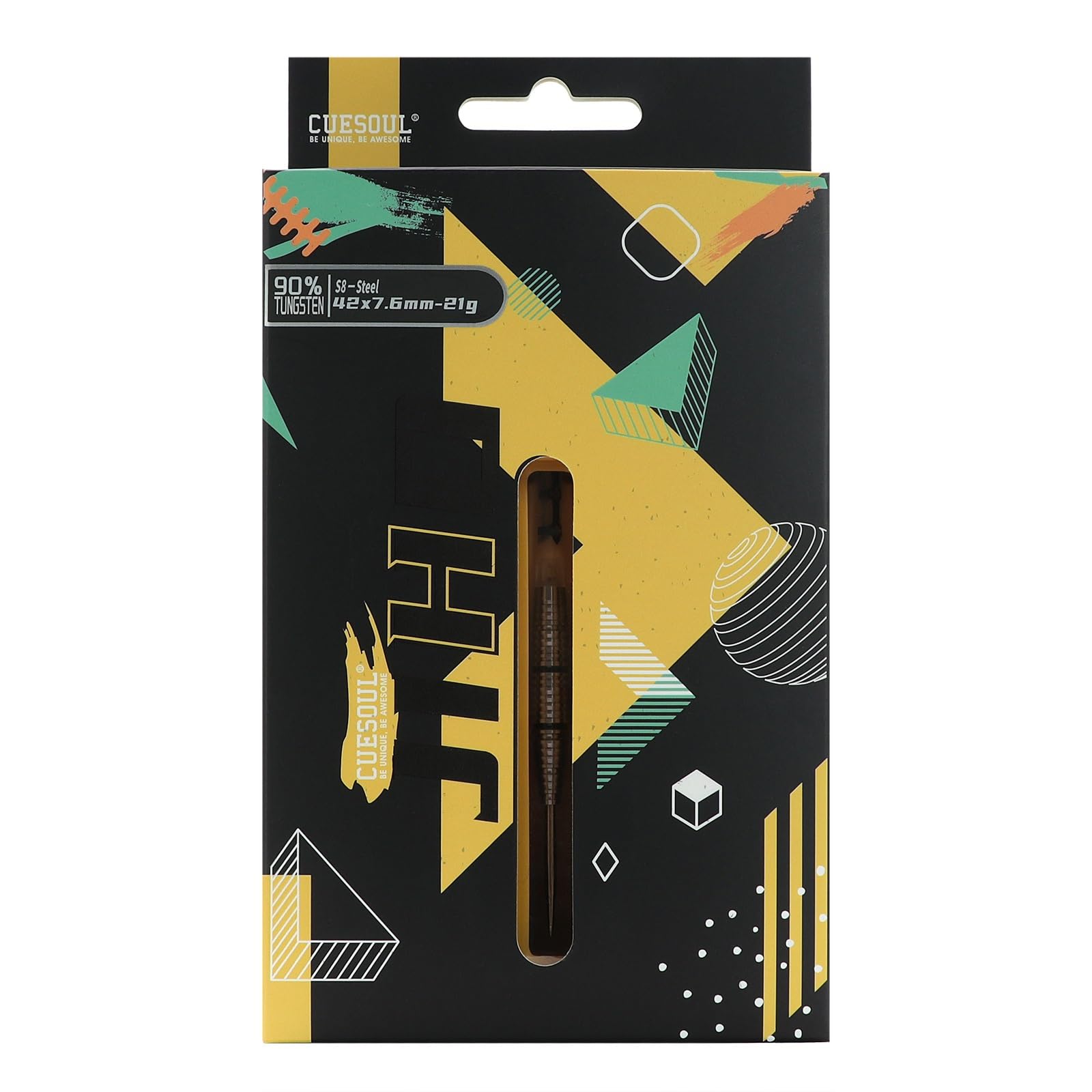 CUESOUL JIHO S1-S8 Set di Freccette Serie 21g/22g/23g con Punta in Acciaio 90% tungsteno con Volo Unifying ROST T19