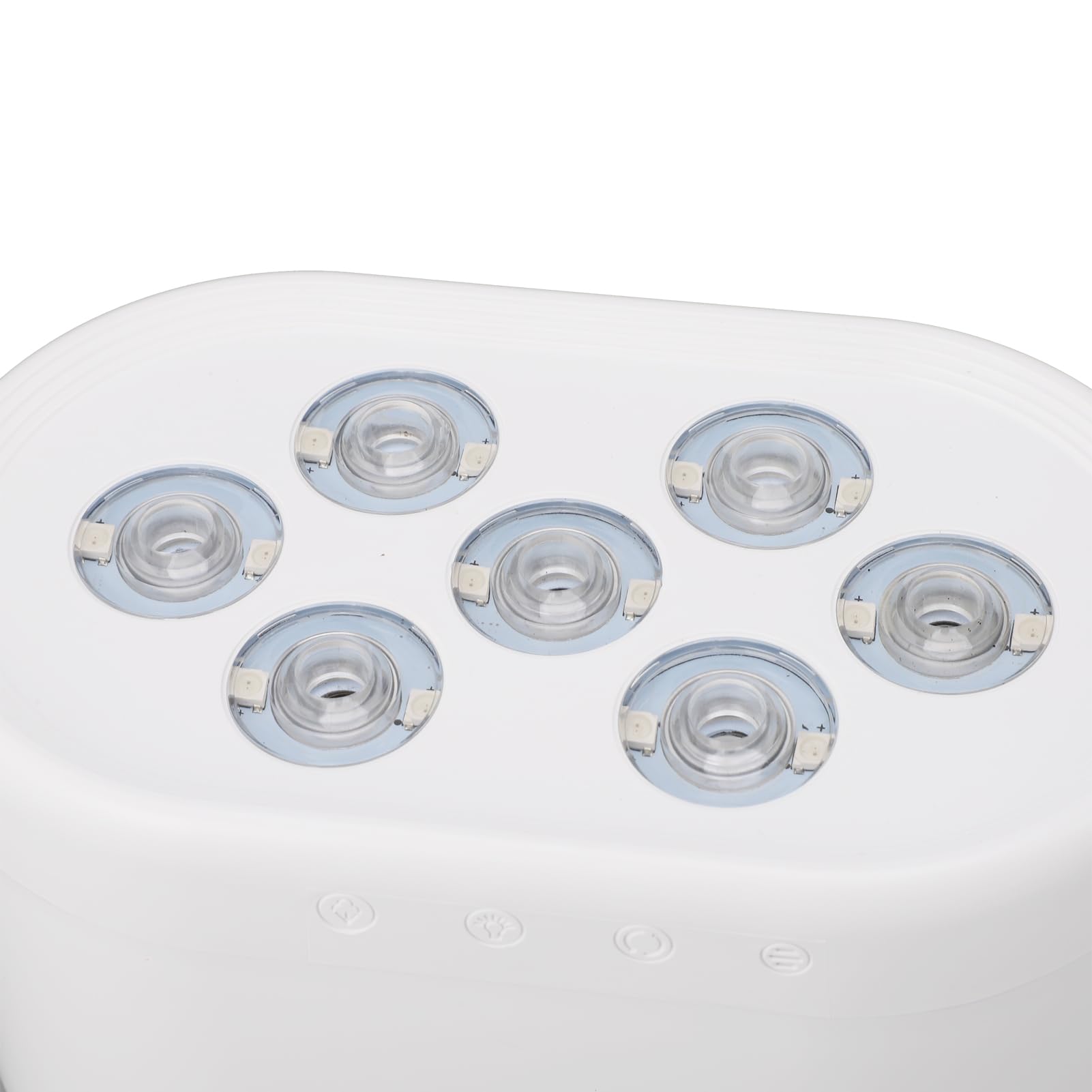 Difusor de aceite esencial humidificador luces dinámicas diseño multifuncional para el hogar (blanco)