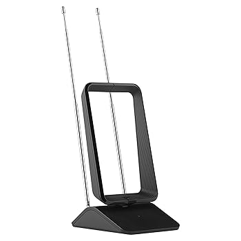 One For All Ultra Flat Amplified Indoor Digital TV Aerial, Black