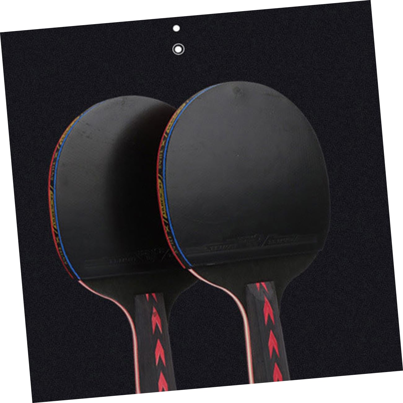 BCOATH 2 Pack 5 Star Pingpong Racket Carbon Fiber Double Pimples-in Senior Player Practice Racket Lightweight Easy to Control