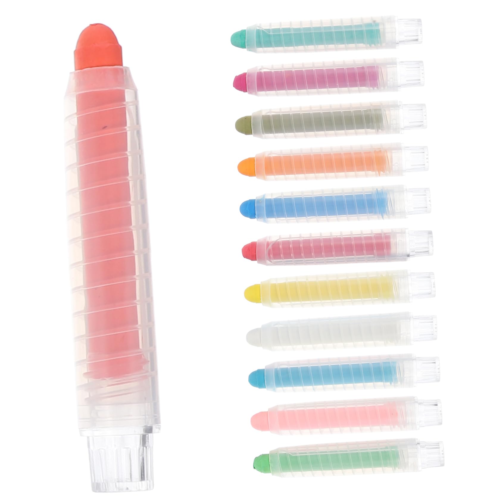 DOITOOL 12pcs Chalk Drawing Pens Non-dust Water-soluble Holder for Boys and Girls Classroom Art Lovers