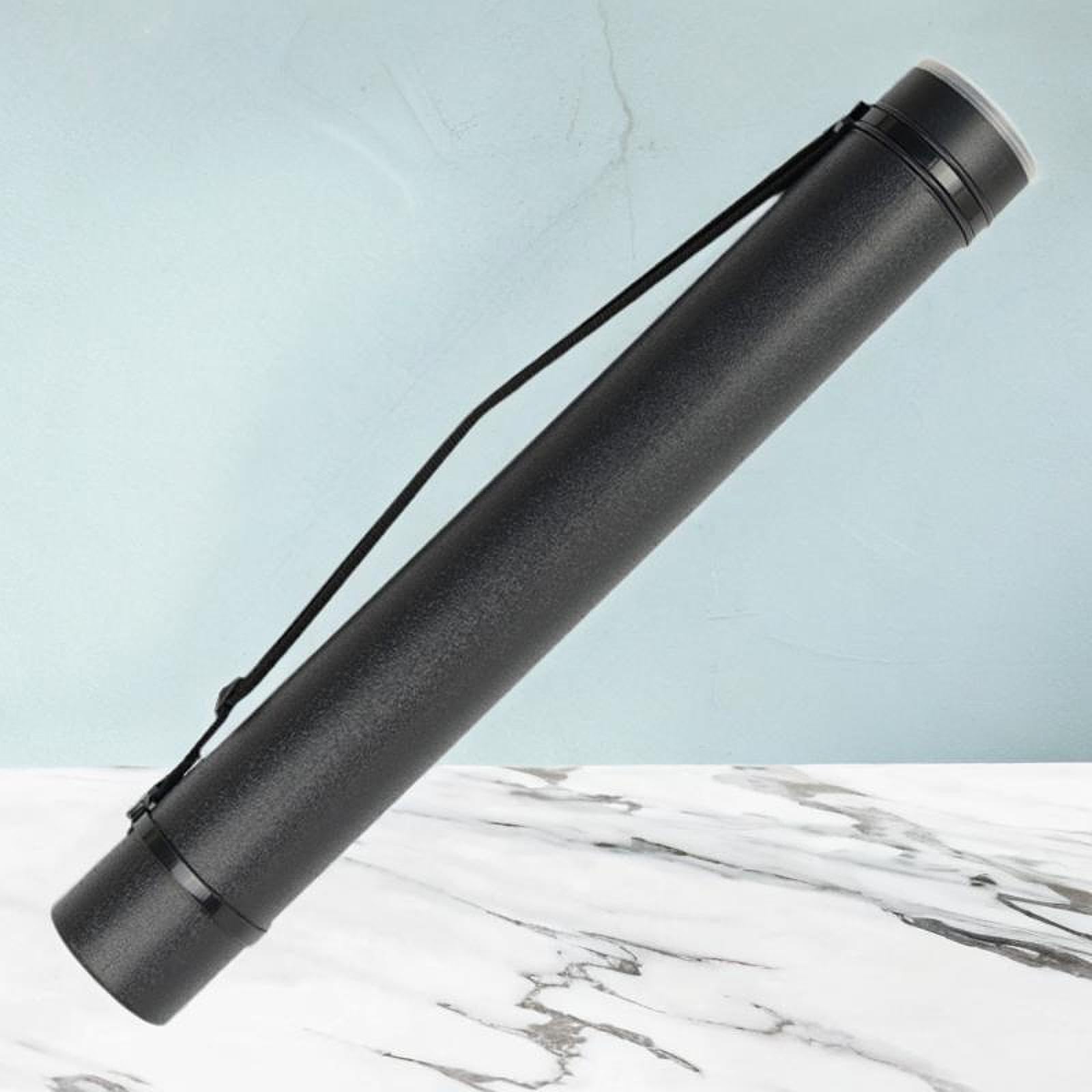 Tubes Extensibles pour Affiches, étui de Rangement Rond, étui de Transport pour Affiches, Tube Télescopique pour Dessins, noir