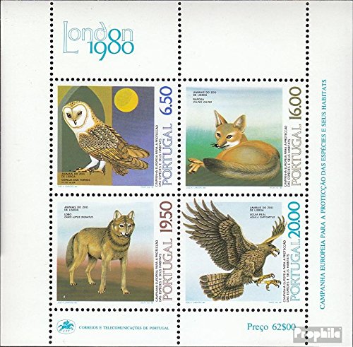 Prophila Collection Portugal block30 (complete.issue.) unmounted mint/never hinged ** MNH 1980 Animals out the Zoo (Stamps for collectors) Birds