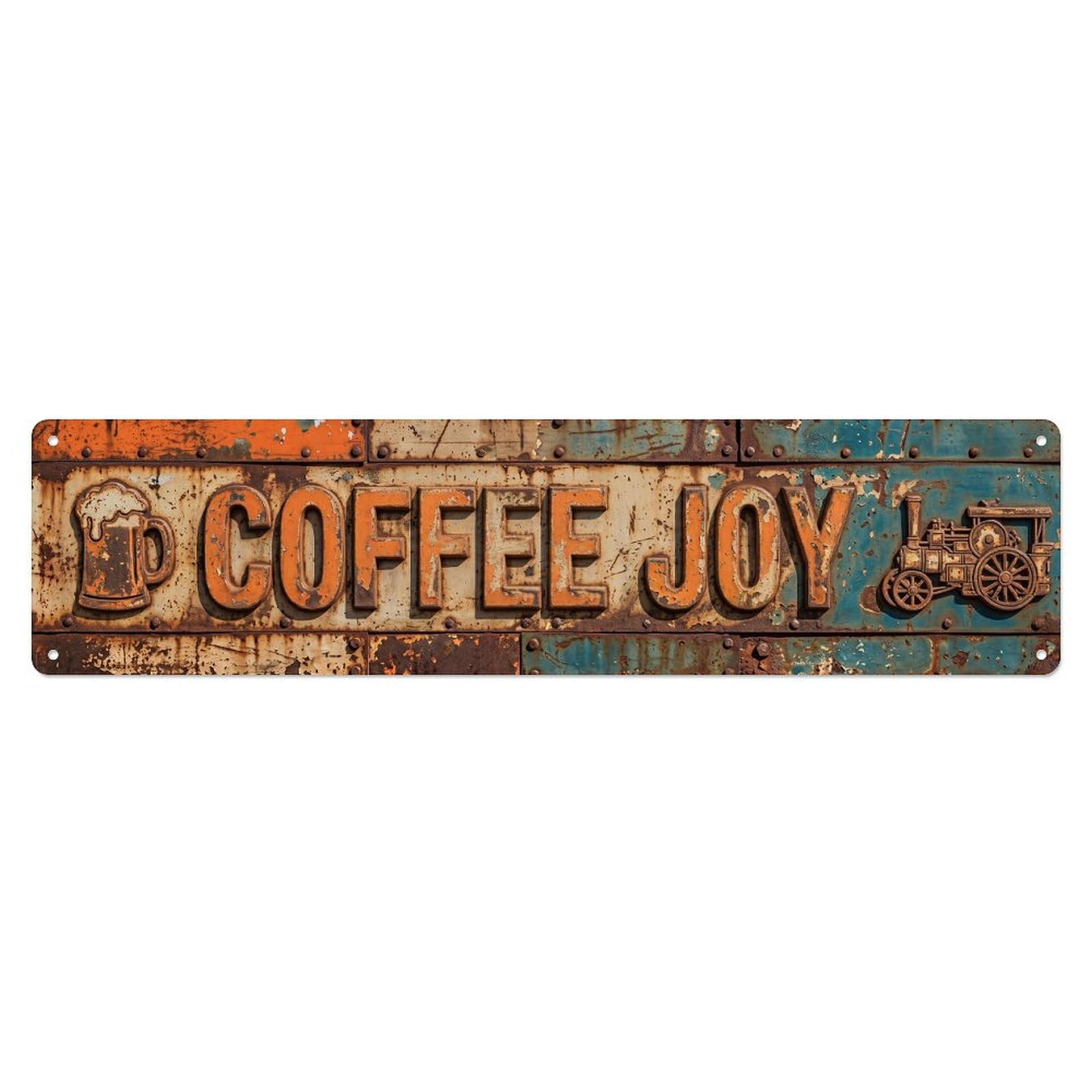 Coffee Joy Vintage Metal Tin Sign