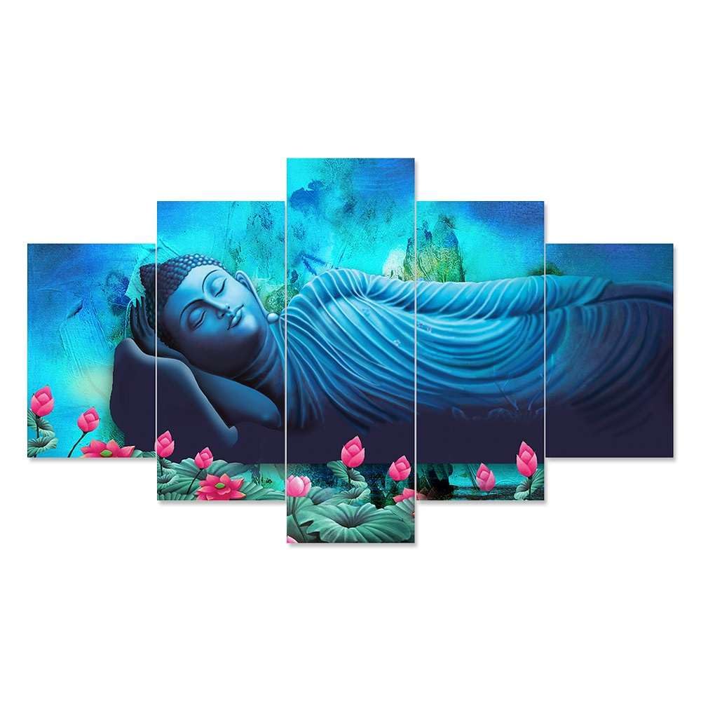 GUNATIT MART Set of Five Framed Painting for Wall Decoration, 3D Paintings for Home Decoration, Paintings for Living Room, Bedroom Big Size (75 X 43 CM) 02