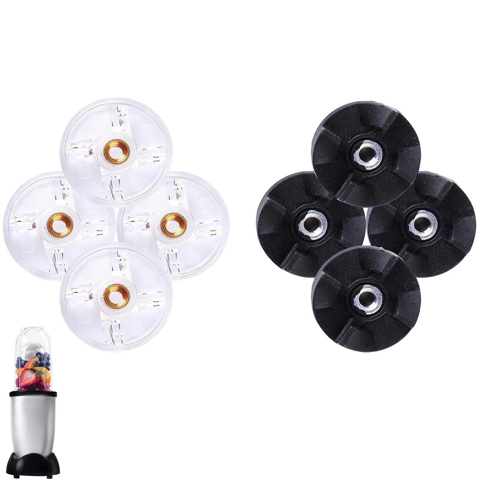 8 Pcs Base Gear Replacement for Magic-Bullet Blender 250W MB1001 with Blade Gear Replacement Part for Magic Bullet MB1001250W