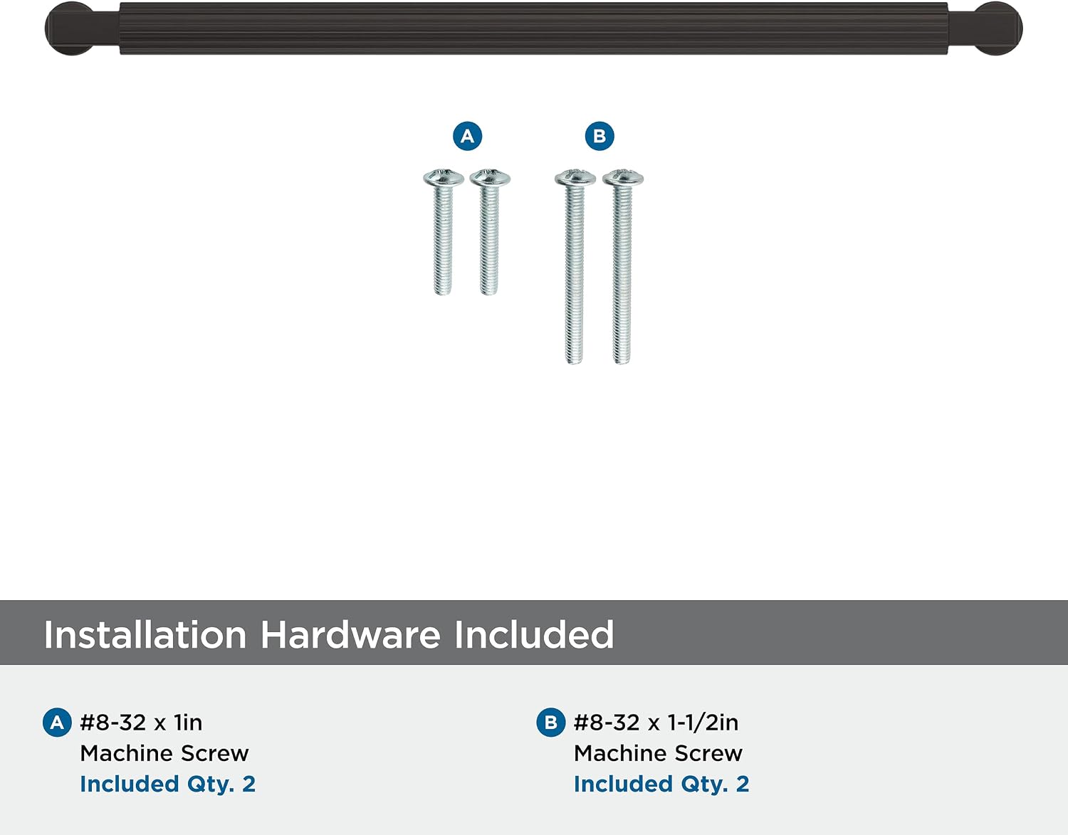 Amerock Ballard 10-1/16 inch (256mm) Center-to-Center Oil-Rubbed Bronze Cabinet Pull, BP37648ORB