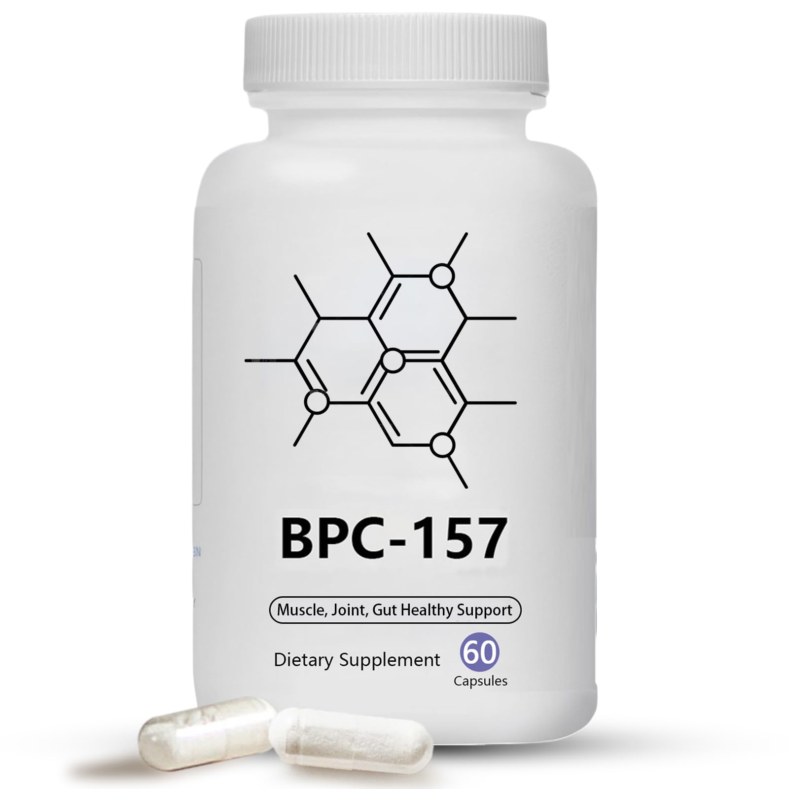pucges BPC-157 Rapid Pro, 500 mcg, cpsulas de pptidos BPC 157,  recuperacin muscular y del entrenamiento, sin OGM, sin gluten, 60 cpsulas  unidad (paquete de 1) : Amazon.com.mx: Salud y Cuidado Personal
