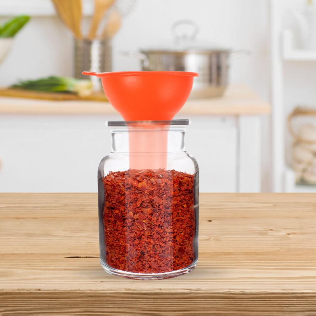 Cabilock 2pcs Silicone Dog Toy Funnel Food-Grade Silicone Funnels for Easy Liquid Transfer Refill Versatile Kitchen Pet Accessory Convenient Design