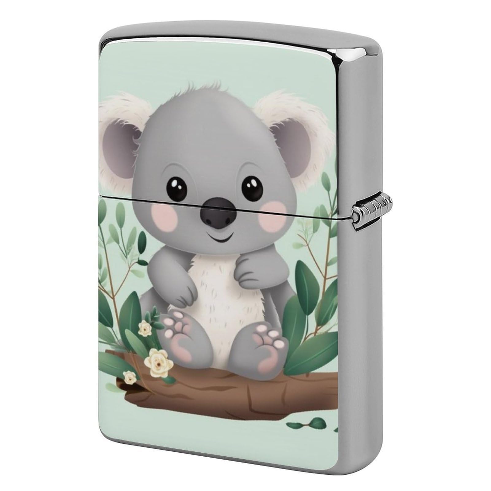 Koala Lighter Case for Men, Personalized Lighter Cover for Valentine's Day Gifts, Flip-Top Lighters Shell for Outdoor, Portable Lighters Protective Sleeve