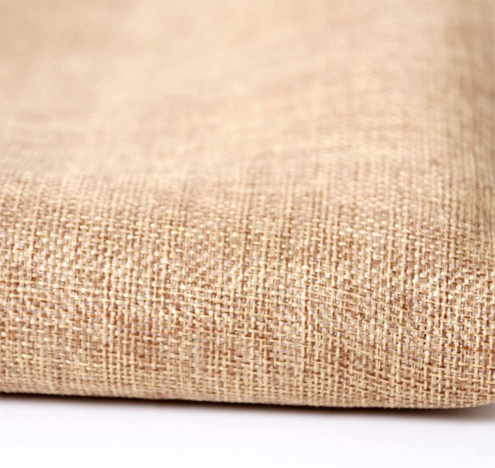 Speaker Grill Cloth Linen Speaker Fabric Protective Dustproof Mesh Cloth Stereo Fabric Replacement for Home Stage Speakers, Media Cabinet, KTV Box-Two Layers(50 * 146cm-Brown)